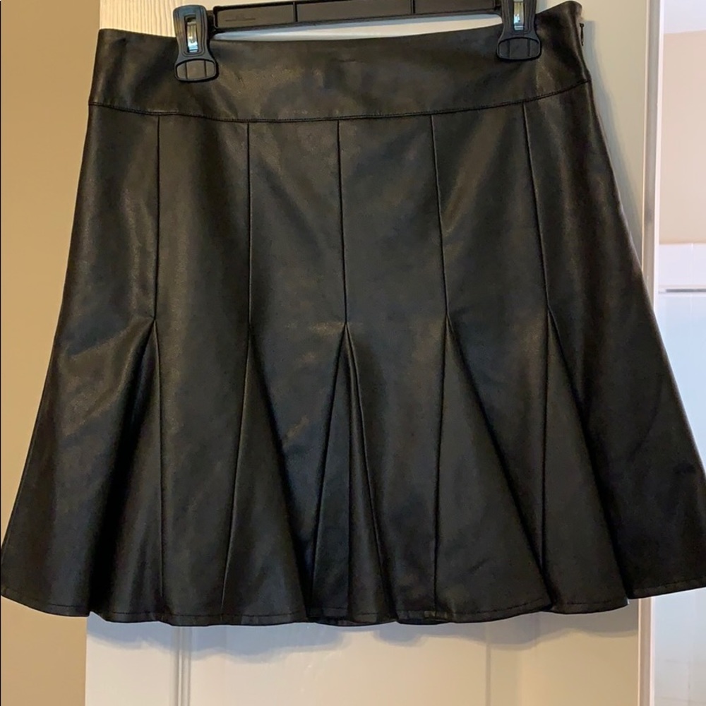 Ann Taylor fake leather mini
